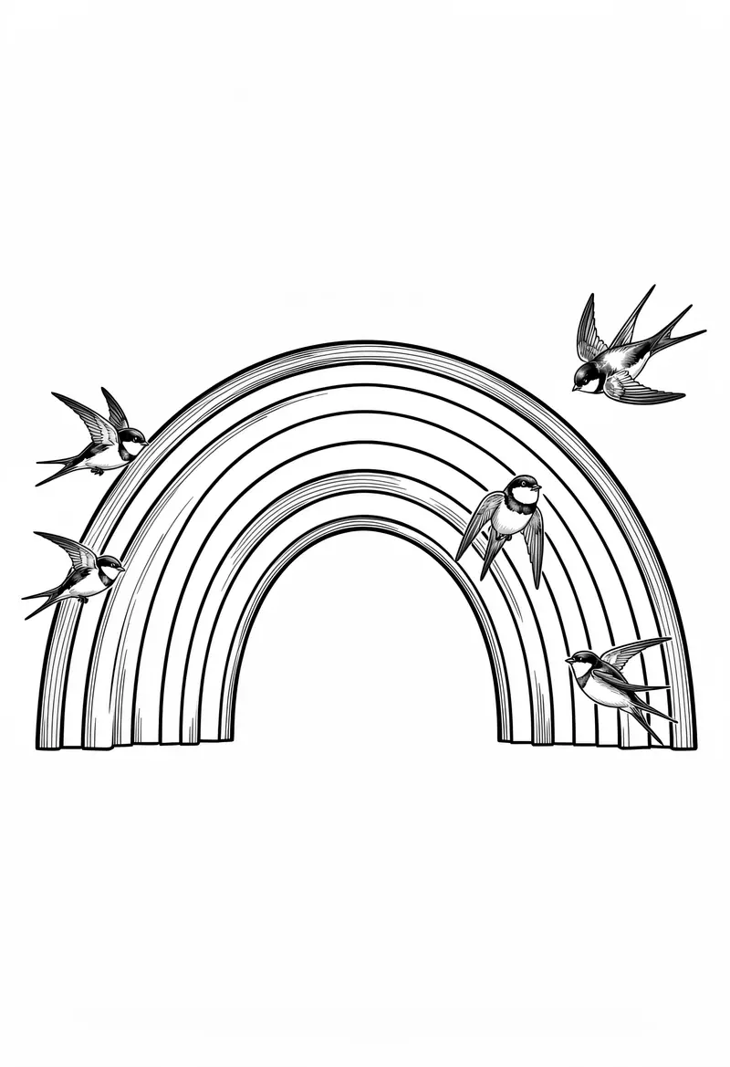rainbow coloring pages 193