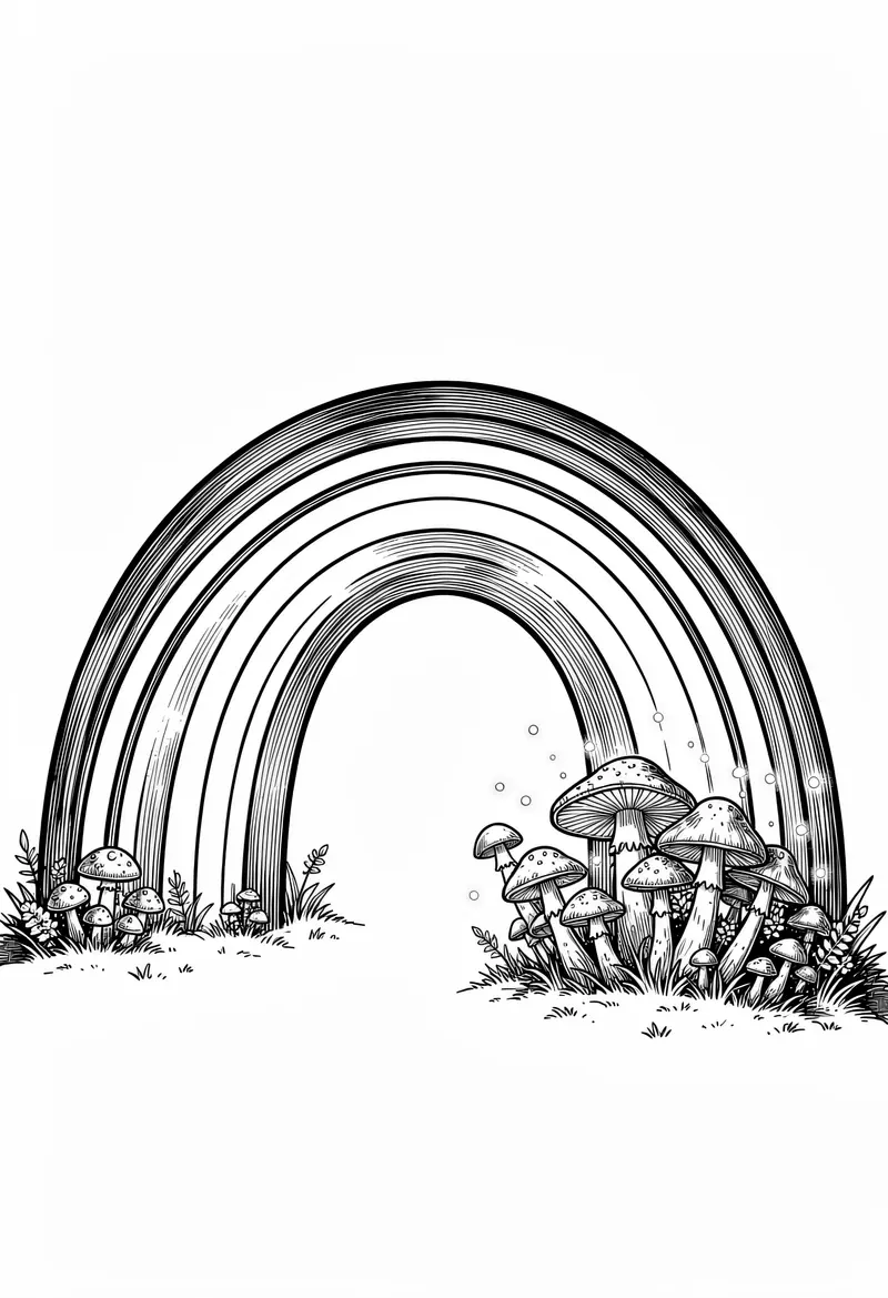 rainbow coloring pages 190