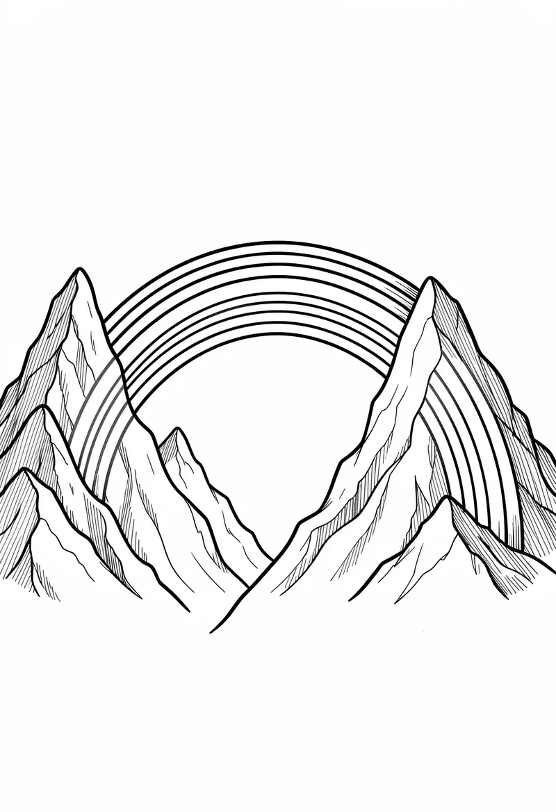 rainbow coloring pages 189