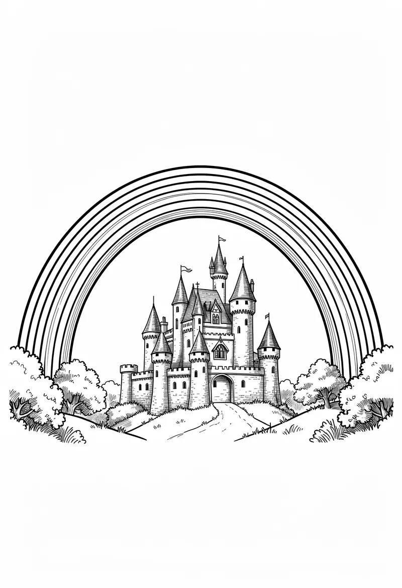 rainbow coloring pages 188