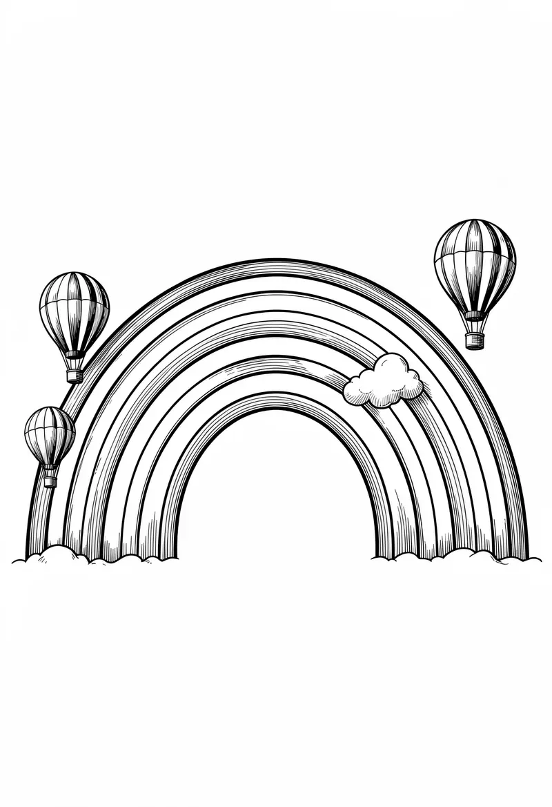 rainbow coloring pages 186