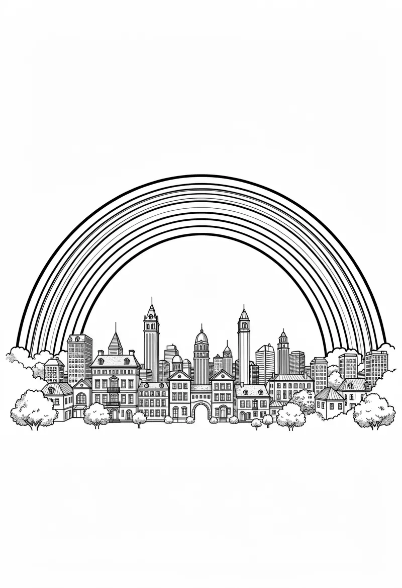 rainbow coloring pages 184