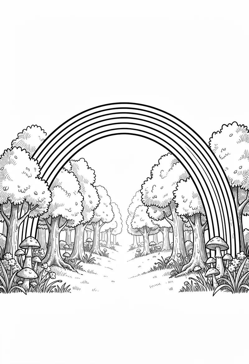rainbow coloring pages 183