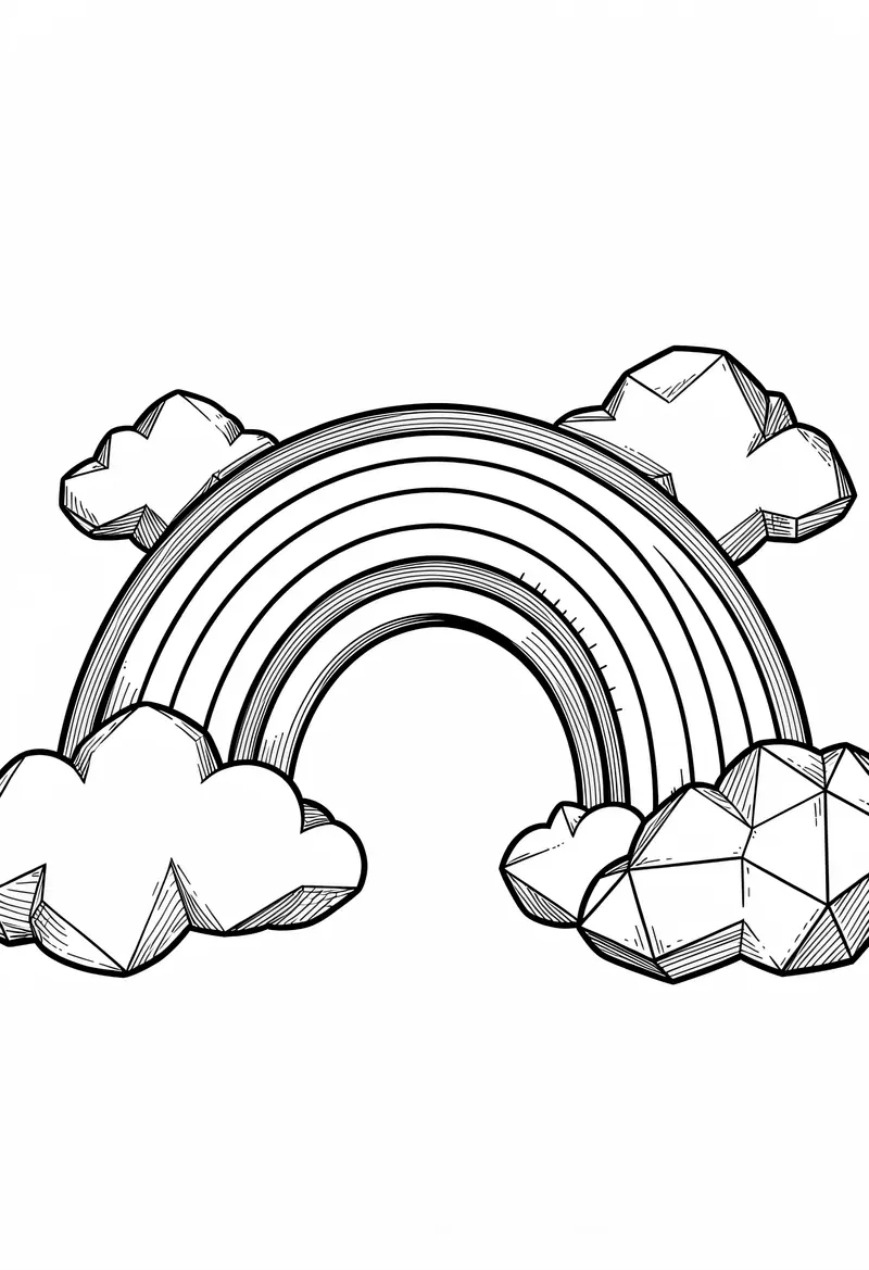 rainbow coloring pages 180