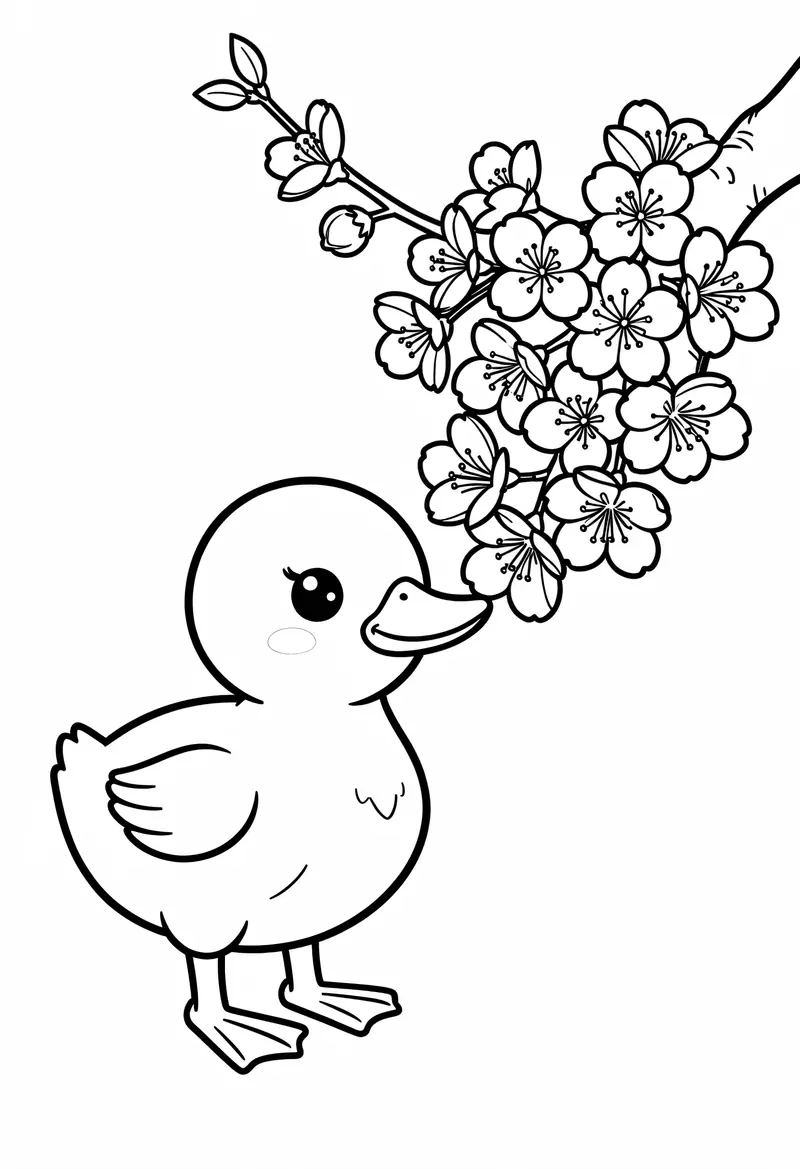spring coloring pages 173
