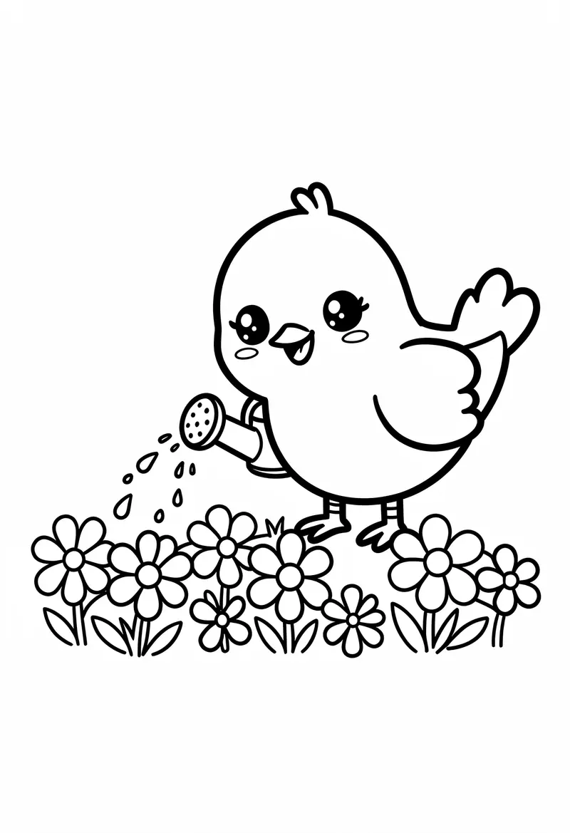 spring coloring pages 166