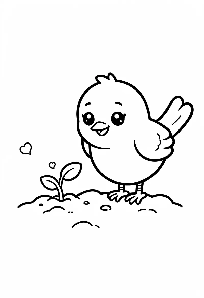 spring coloring pages 154