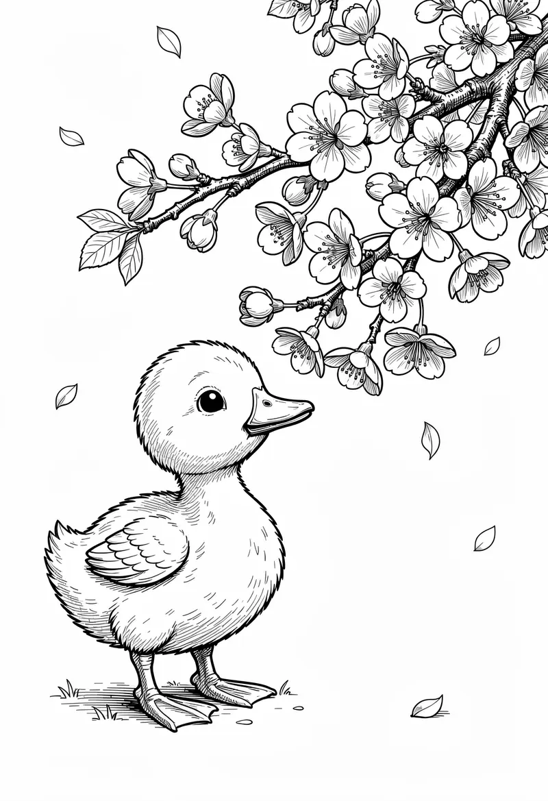 spring coloring pages 148