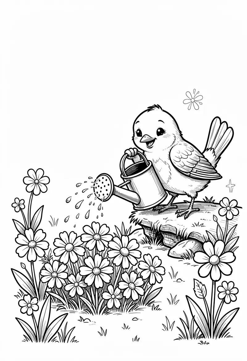 spring coloring pages 141