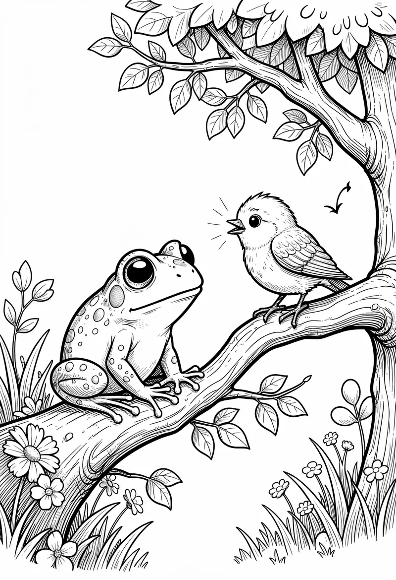 spring coloring pages 135