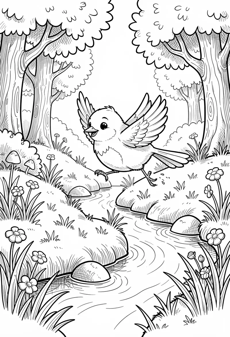 spring coloring pages 133