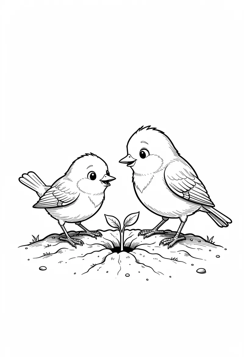 spring coloring pages 129