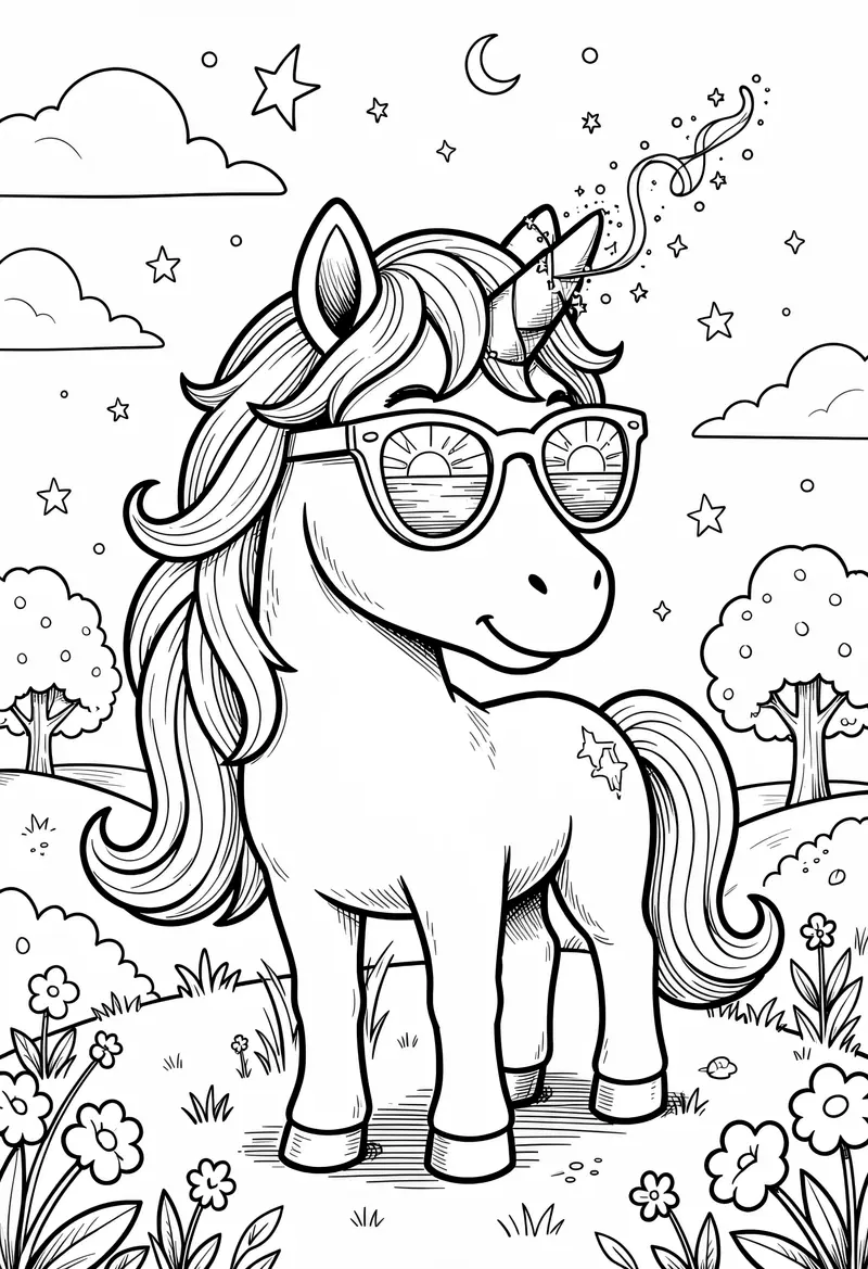 unicorn coloring pages 58