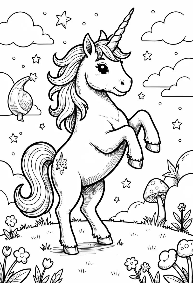 unicorn coloring pages 50