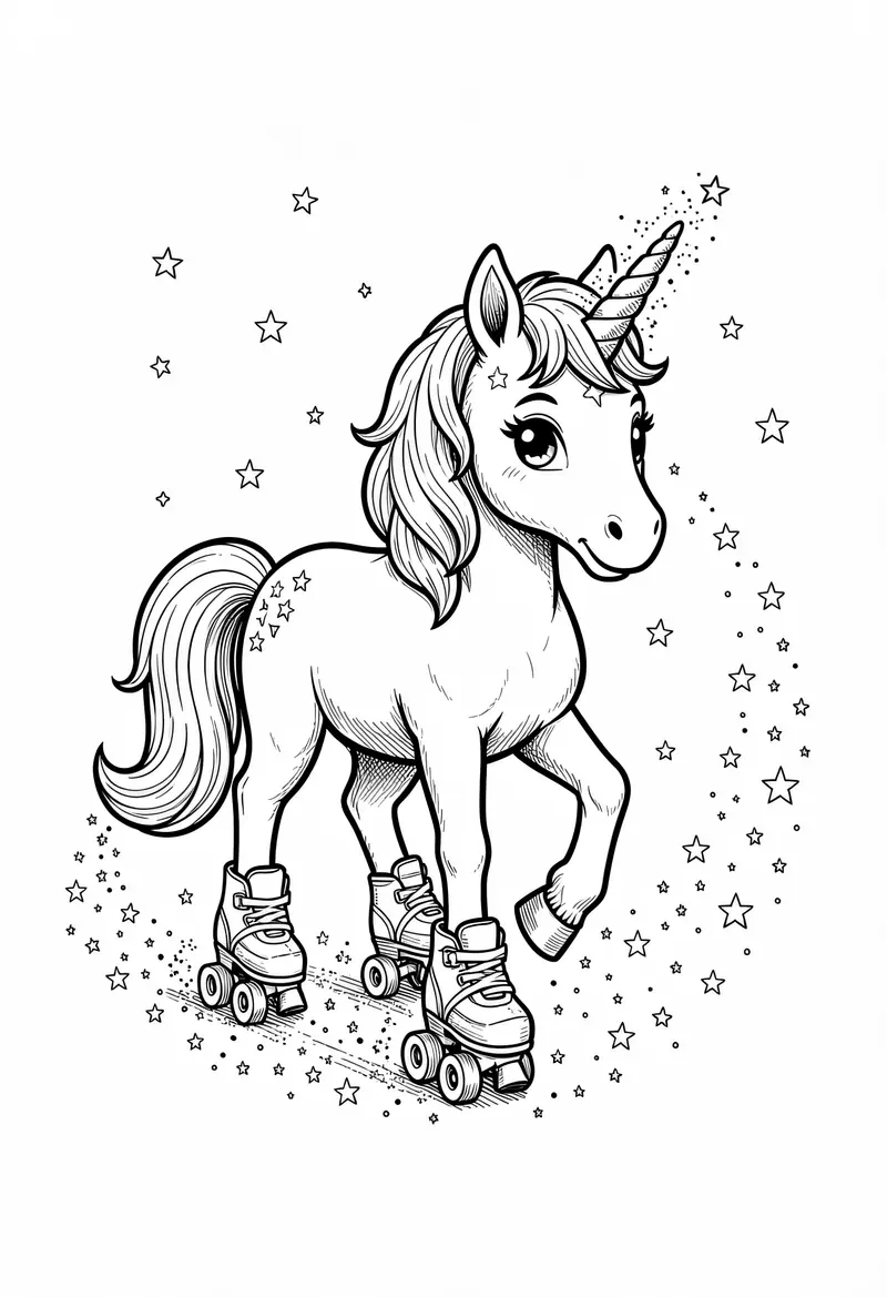 unicorn coloring pages 49