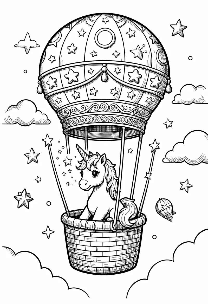 unicorn coloring pages 47