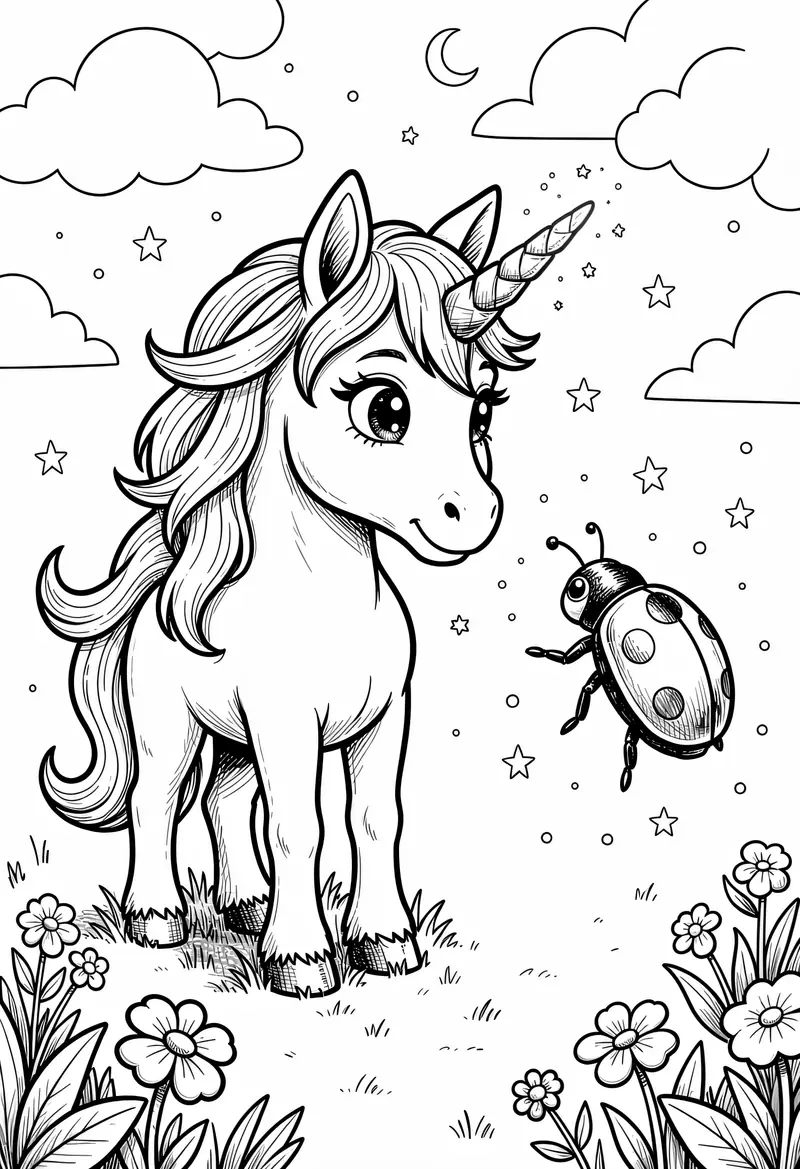 unicorn coloring pages 45
