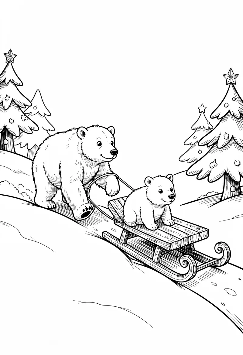 winter coloring pages 19