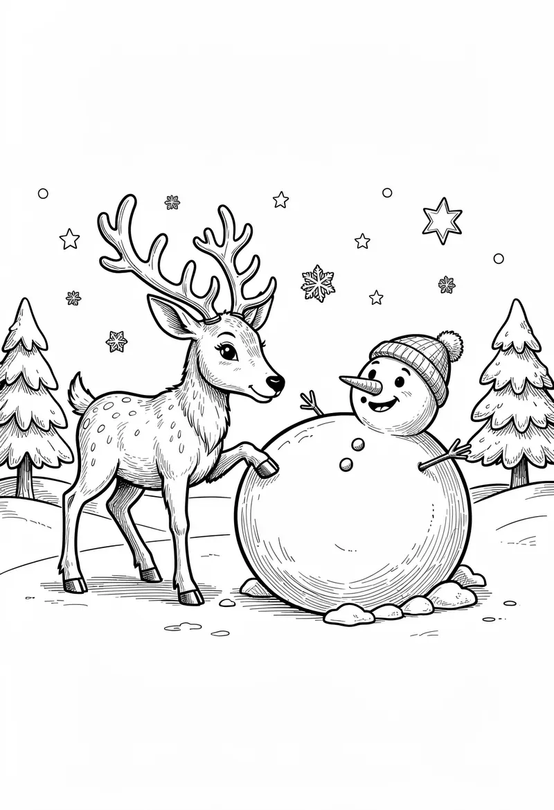 winter coloring pages 17