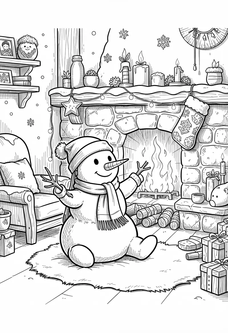 winter coloring pages 14
