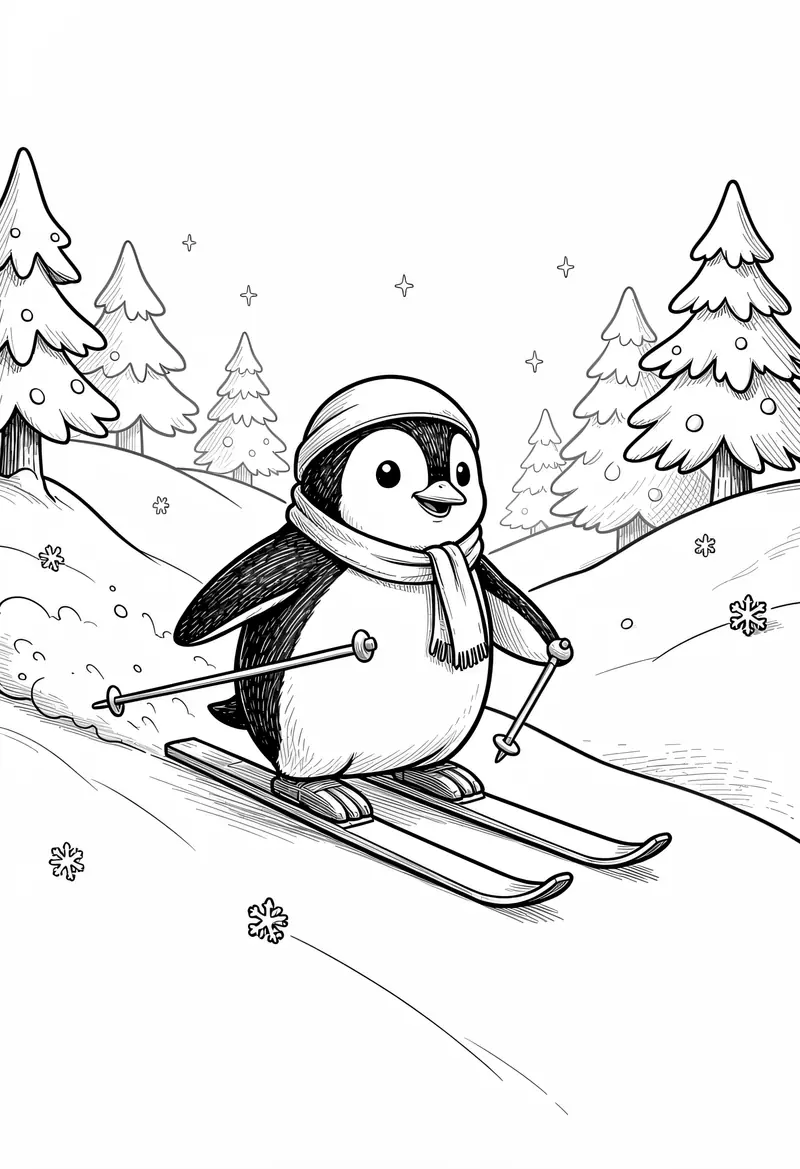 winter coloring pages 12