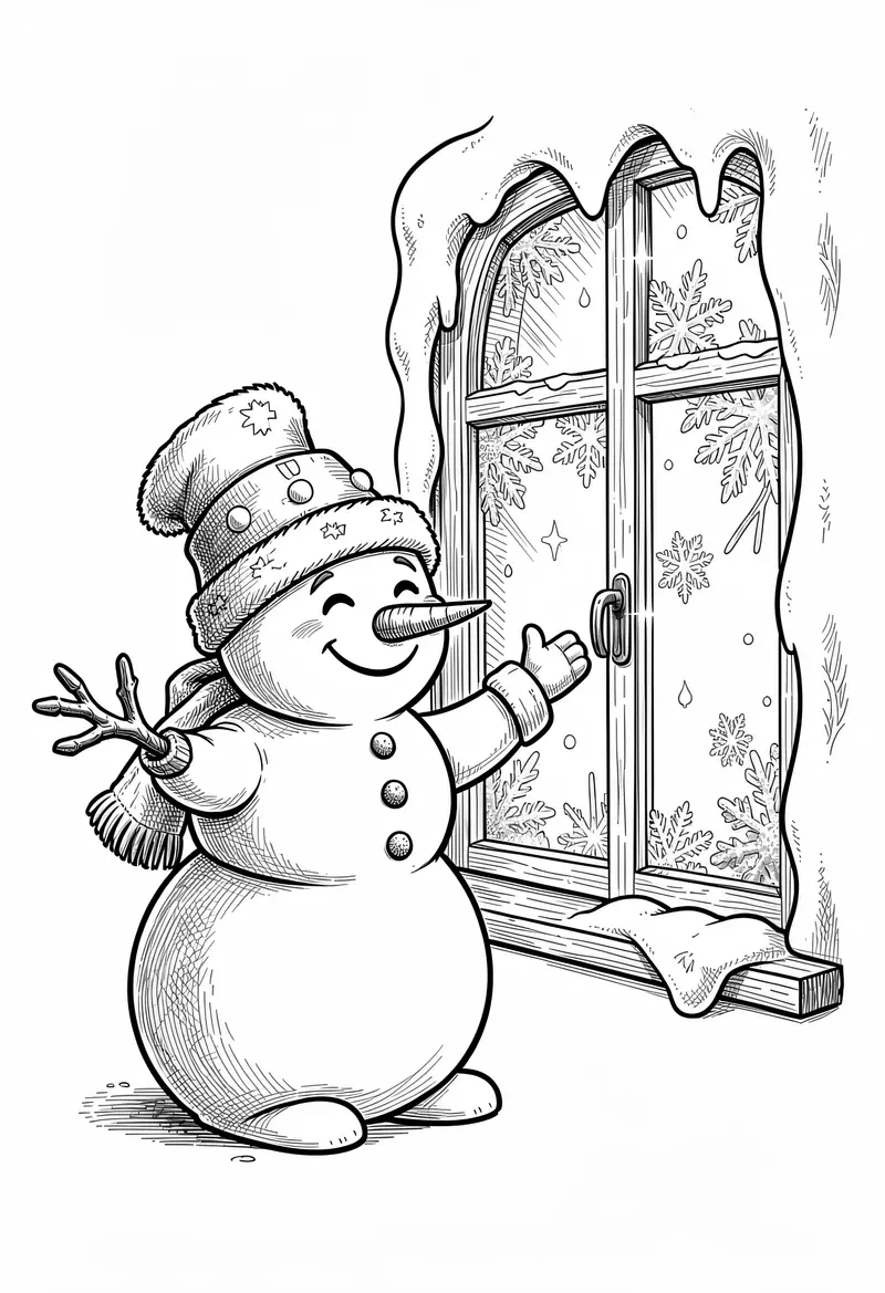 winter coloring pages 10