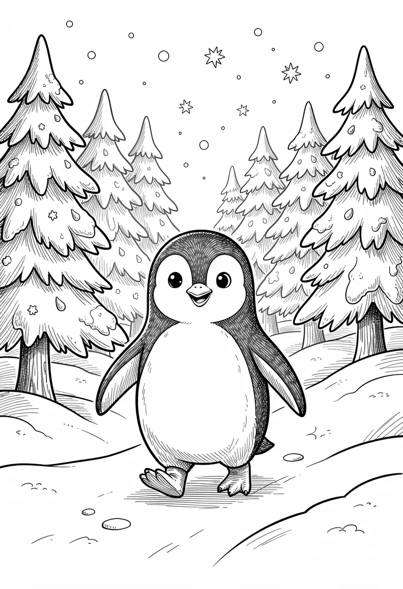 winter coloring pages 8