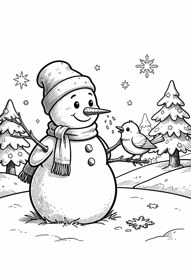 winter coloring pages 6