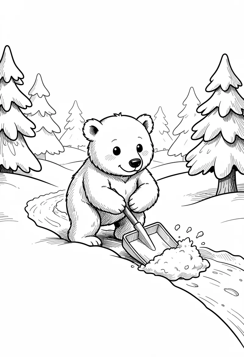winter coloring pages 3