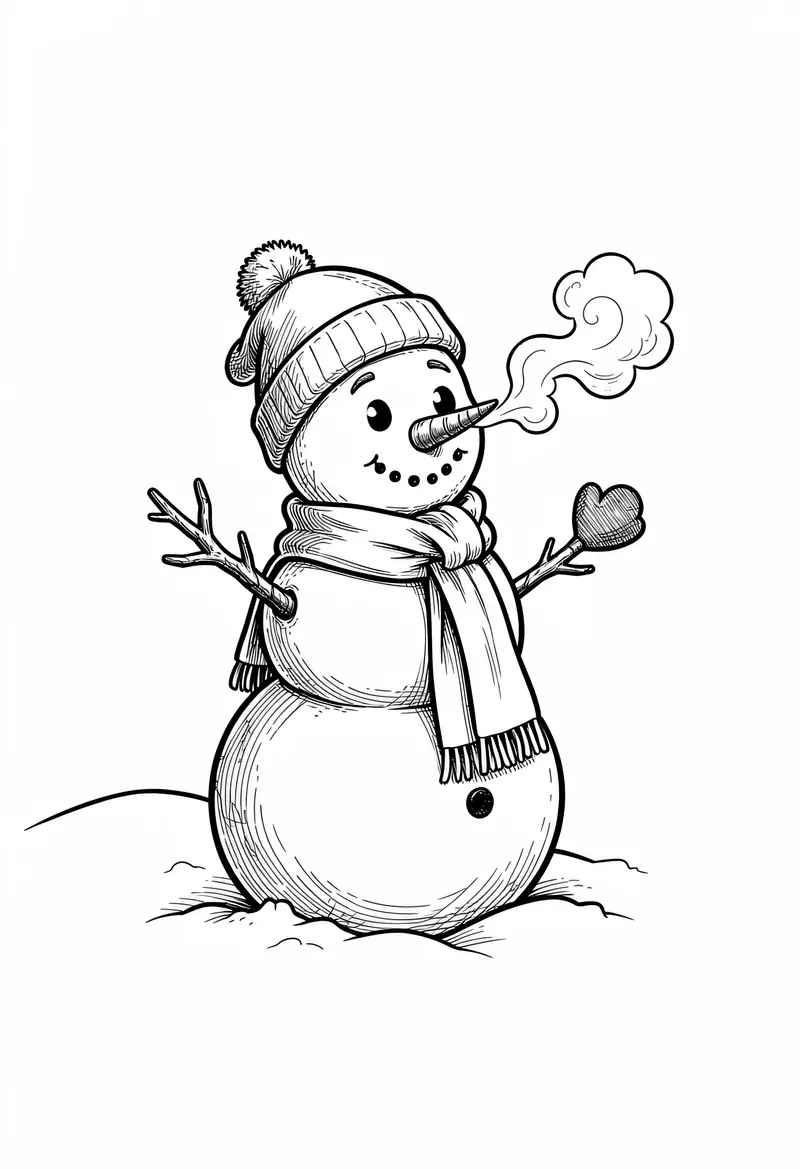 winter coloring pages 2